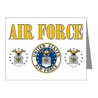 Note Card United States Air Force Military Seal