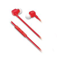 iLuv IEP385RED JetTurbo High-Performance Earphones with SpeakEZ Remote for iPad/iPhone/iPod, Red