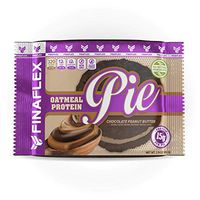 Oatmeal Protein Pie Chocolate Peanut Butter, All Natural Soft and Chewy Non GMO Protein Snack, Gluten Free, Kosher, 15g Protein, 12g Fiber, Only 8 Sugars, Creamy Marshmallow Protein Filling