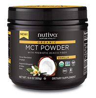 Nutiva Organic MCT Powder, Vanilla, 10.6 Ounce