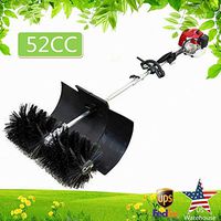 Handheld Sweeper, 52cc 2Stroke 2.3HP Engine Gas Power Sweeping Broom Driveway Turf Lawns Artificial Grass Power Brush Lawn Sweeper Cleaner Tools