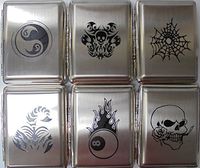 High Shine Polish Cigarette Case. Holds king size. Holds 20 cigarettes. One case with this order.