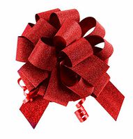 Nicky Bigs Novelties 10 Pack 5" No Mess Diamond Glitter Pull Bows Pew Wedding Wrap