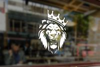 25 Centimeters Lion in The Crown Waterproof Vinyl Stickers Funny Decals Bumper Car Auto Computer Laptop Wall Window Glass Skateboard Snowboard