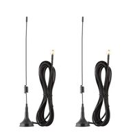 Anlink 2 Pack 10ft 7dBi Dual Band WiFi Antenna Extension Cable with Magnetic Base for IP Wireless Security Camera and CCTV Wireless Camera System