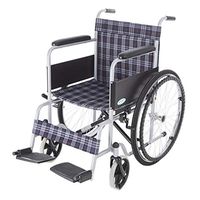 LBYMYB Folding Portable Manual Wheelchair Car Steel Pipe Spraying Elderly Disabled Scooter Wheelchair