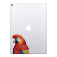 FINCIBO 5 x 5 inch Scarlet Macaw Removable Vinyl Decal Stickers for iPad MacBook Laptop (Or Any Flat Surface)