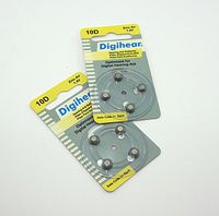 Digihear zinc air hearing aid batteries