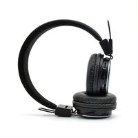 Wireless Headphones,NIA Q8 Multifunctional Foldable Bluetooth Headphones with Microphone, Micro SD Card Player, Built-in FM Radio - Black