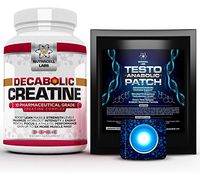 Nutracell Labs 10 Blend Decabolic Creatine + Testo Anabolic Patch : Testosterone Booster, Muscle Growth & Strength Stack (1 Month Course)