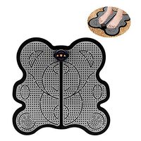 EMS Remote Control Electric Foot Massager USB Charging Intelligent Acupoint Reflexology Mat Soothing Fatigue,Gray