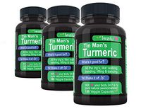 Iwalu Highest Potency Turmeric Supplements: Made With Turmeric Organic Turmeric Curcumin Capsules Best Turmeric Curcumin Organic Joint Nutrition Supplement, Strong Back Nerve Pain Support Daily 3 Pack
