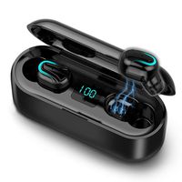 Lixada BT 5.0 Wireless Earphone Waterproof with Charging Case IPX5 Waterproof TWS Stereo Headphones in-Ear Built-in Dual Mic Headset Premium Sound