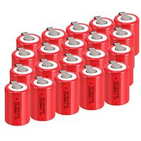 WINDMAX 20PCS 1.2V 2200mah Red 4/5 SubC Ni-CD Rechargable Batteries