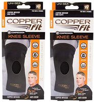 Copper Fit Copper Infused Knee Sleeve - Large (Pack of 2) by Copper Fit