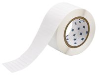 Brady THT-13-423-10 1.25" Width x 0.25" Height, B-423 Permanent Polyester, Gloss Finish White Thermal Transfer Printable Label (10000 per Roll)