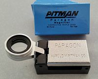 PITMAN PARAGON 10X / 10 POWER PRINTER'S FOLD-OUT MAGNIFIER/LOUPE / LOUP