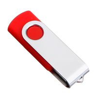 ZTY66 U Disk USB 2.0 | Flash Memory Stick Storage | Capacity: 1, 2, 4, 8, 16, 32, 64GB | Rotation U Disk, Candy Color (Red, 4 GB)