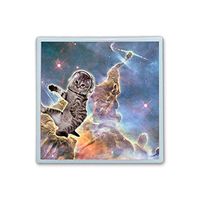 Contact Lens Box Holder Container Case Storage Eyecare Kit - Cat In Galaxy Space