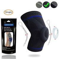 Lexniush Knee Brace Compression Sleeve - Best Knee Braces for Women & Men, Knee Sleeves Knee Support for Arthritis, Meniscus Tear, Joint Pain Relief & Sports Injury Recovery, Grey