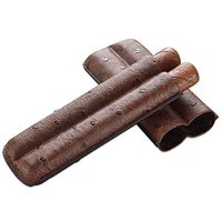 CIGARLOONG Leather Cigar Travel Case Cigar Accessories（Color：Brown）