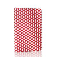 TNP Google Nexus 7 FHD 2nd Gen Case (Polka Dot Red) - Slim Fit Synthetic Leather Folio Case Stand with Smart Cover Auto Sleep Wake Feature and Stylus Holder for Google Nexus 2 7.0 Inch 2013 Tablet