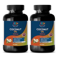 Natural Weight Loss Pills for Men - Coconut Oil 3000Mg - Coconut Oil for Weight Loss - 2 Bottles 120 Softgels