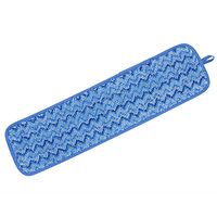 Rubbermaid Commercial Products HYGEN Microfiber Damp Room Mop Pad, 18-inch, Blue (FGQ41000BL00)
