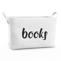 Fawn Hill Co Books Storage Box Basket for Baby, Kids or Pets - Storage Bins (Books)