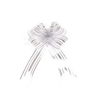 Mei Yun 12Pcs Gift Wrap Bows Gift Wrapping Present Decoration Pull Bows for Christmas Wedding Valentine's Day (White)