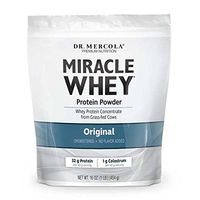 Dr. Mercola, Miracle Whey Original Protein, 1 lb (454 g), BCAA, Natural Sweeteners Only, Non GMO, Soy Free, Gluten Free, Non GMO, Soy-Free, Gluten Free