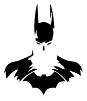 UR Impressions Blk Batman Super Hero Decal Vinyl Sticker Graphics Car Truck SUV Van Wall Window Laptop|Black|5.5 Inch|URI011-B