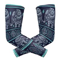 WXLIFE Ethnic Aztec Indian Elephant Sun Uv Protection Sport Arm Sleeves for Men Women Kids Running Basketball Cycling Arm Warmer Sleeves 1 Pair