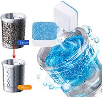 Solid Washing Machine Cleaner Effervescent Tablet Washer Deep Cleaning Remove Deodorant (50Pcs)