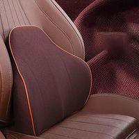 HANXIAODONG Memory Foam Lumbar Support Back Cushion Lumbar Support Cushion Car Back Pillow with Memory Foam Office Chair Car Seat (Color : Brown, Size : Free Size)