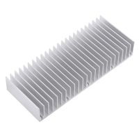 Aluminum Heat Sink Heatsink Module Cooler Fin for High Power Amplifier Transistor Semiconductor Devices with Dense 24 pcs Fins 5.9"(L) x 2.3"(W) x 0.98"(H) 1pc/ 150 mm (L) x 59mm (W) x 25mm (H)