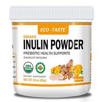 Organic Inulin Powder, 8.0 oz(226g), USDA Organic Certified, Natural Fiber Prebiotic from Jerusalem Artichoke, Unflavored