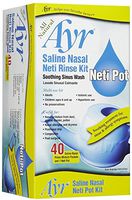 Ayr Saline Nasal Neti Rinse Kit, 40 ct.