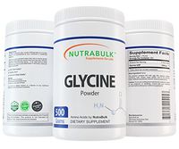 NutraBulk Glycine Amino Acid Powder - 500 Grams (1.1lbs)