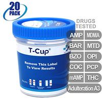 MiCare [20pk] - 10-Panel Multi Drug Test Cup (AMP/BAR/BZO/COC/mAMP/MDMA/MTD/OPI/PCP/THC with A3) #MI-TDOA-3104A3