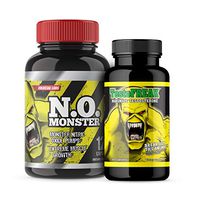 ⧫Nitric Oxide and T Stack! by Colossal Labs | Powerful Pumps and Enhance Muscle Gains | Supports Recovery, Strength, boosts T Levels & Focus. Two (2) Bottles