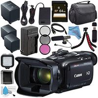 Canon VIXIA HF G21 HFG21 Full HD Camcorder 2404C002 + Lithium Ion Battery Pack + External Rapid Charger + 64GB SDXC Card + 58mm 3 Piece Filter Kit + LED Light + Memory Card Wallet Bundle