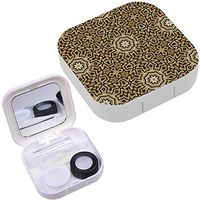 Portable Contact Lens Case Box Travel Kit Mirror + Bottle + Tweezers Container Holder [ Color Lines Different ]