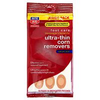 Rite Aid Foot Care Ultra Thin Corn Removers - 18 Pads | Corn Remover for Toes and Feet