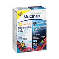 Mucinex Children's Multi-Symptom Day & Night Cold Relief Liquid,2x4oz