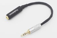 3.5mm Male to 4.4mm Female Silver Plated Headphone Earphone Audio Adapter Cable