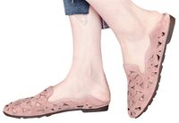 Lady Office Flat Shoes Sandals Women Non-Slip Summer Breathable Comfort Casual Slip On Shoes by Gyouanime Pink