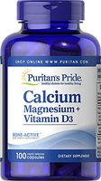 Puritan's Pride Calcium Magnesium Plus Vitamin D-100 Capsules
