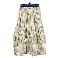 Boardwalk 824C Mop Head Lie-Flat Head Cotton Fiber 24oz White 12/Carton