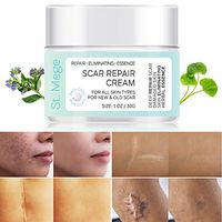 St. Mege Scar Repair Cream - For Adults - New and Old Scars - Acne Scars - Surgery Scars - Scars from Burns, Cuts, and Other Injuries - 1 oz / 30g.